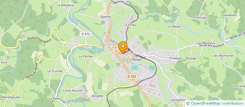 localisation de l'entreprise MONSIEUR THOMAS FOURNEL à TENCE