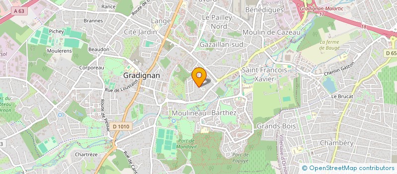 localisation de l'entreprise MONSIEUR THOMAS FOURNIE  GRADIGNAN