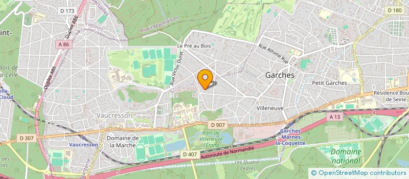 localisation de l'entreprise MONSIEUR THOMAS FOURNIER à GARCHES