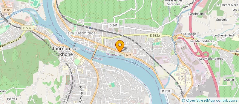 localisation de l'entreprise MONSIEUR THOMAS FOURNIER  TAIN-L'HERMITAGE