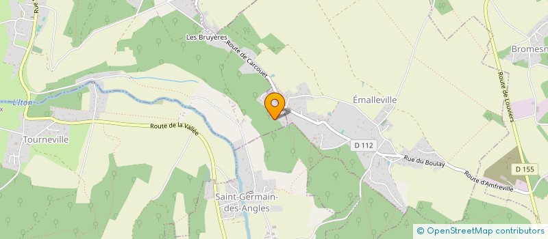 localisation de l'entreprise MONSIEUR THOMAS FRANCOIS  BROSVILLE