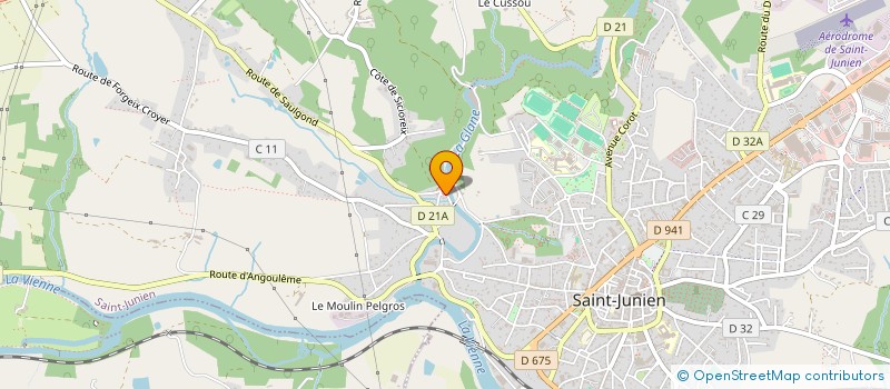 localisation de l'entreprise MONSIEUR THOMAS FRANCOIS à SAINT-JUNIEN