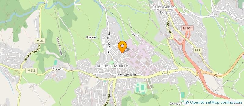 localisation de l'entreprise MONSIEUR THOMAS FRANCON  ROCHE-LA-MOLIERE