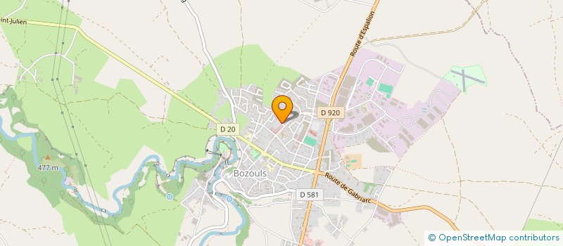 localisation de l'entreprise MONSIEUR THOMAS FRANQUELIN  BOZOULS