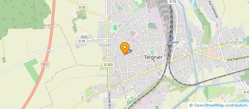 localisation de l'entreprise MONSIEUR THOMAS FRAPPART  TERGNIER