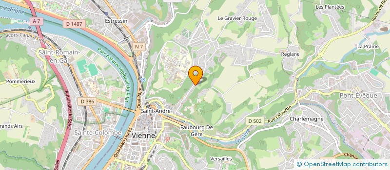 localisation de l'entreprise MONSIEUR THOMAS FRAU  VIENNE