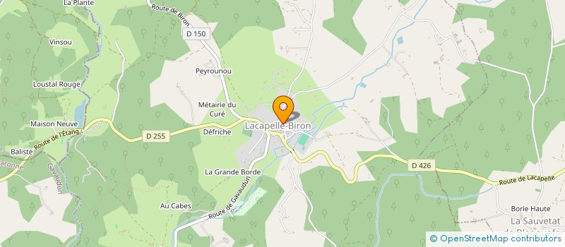 localisation de l'entreprise MONSIEUR THOMAS FRAY  LACAPELLE-BIRON