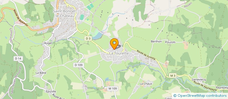 localisation de l'entreprise MONSIEUR THOMAS FRAYRE  LA TOURETTE