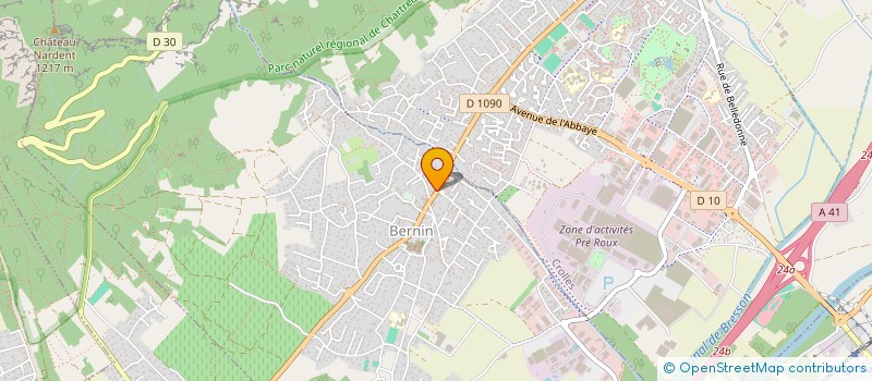 localisation de l'entreprise MONSIEUR THOMAS FRENDA  BERNIN