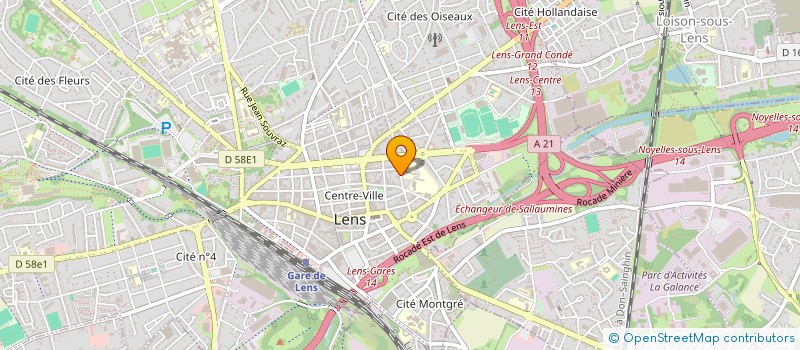 localisation de l'entreprise MONSIEUR THOMAS FRIDLUND  LENS