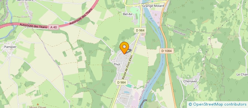 localisation de l'entreprise MONSIEUR THOMAS FROMAIN  NEUVILLE-SUR-AIN