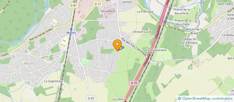 localisation de l'entreprise MONSIEUR THOMAS GABIACHE  MONTS