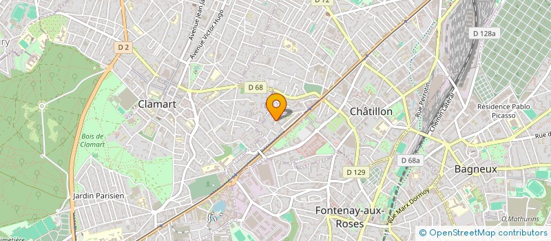 localisation de l'entreprise MONSIEUR THOMAS GABRY  CHATILLON