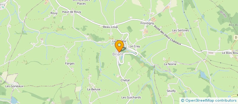 localisation de l'entreprise MONSIEUR THOMAS GACHES  BRIANT