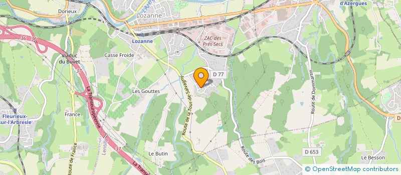 localisation de l'entreprise MONSIEUR THOMAS GAGGERI  LOZANNE