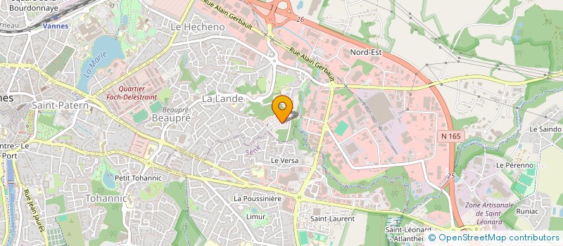 localisation de l'entreprise MONSIEUR THOMAS GALINIE à VANNES