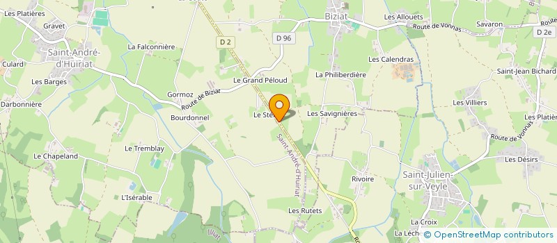 localisation de l'entreprise MONSIEUR THOMAS GALLAND à BIZIAT