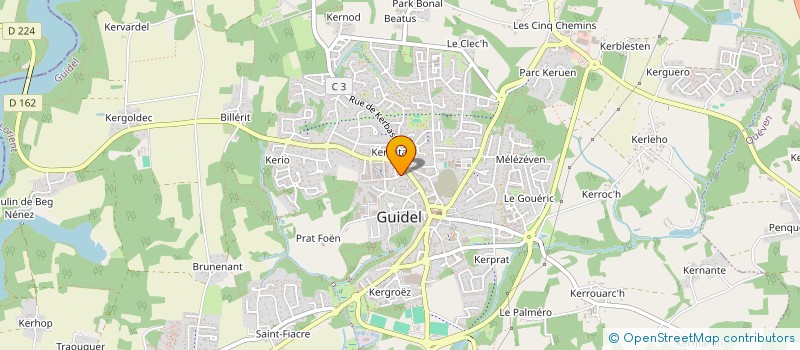 localisation de l'entreprise MONSIEUR THOMAS GALLIC à GUIDEL