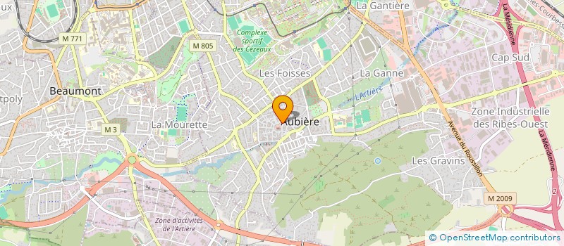 localisation de l'entreprise MONSIEUR THOMAS GALLIEN  AUBIERE