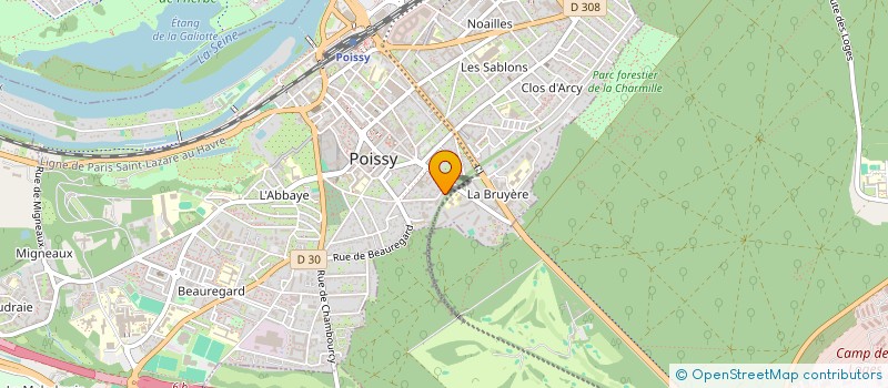 localisation de l'entreprise MONSIEUR THOMAS GAMIETTE  POISSY