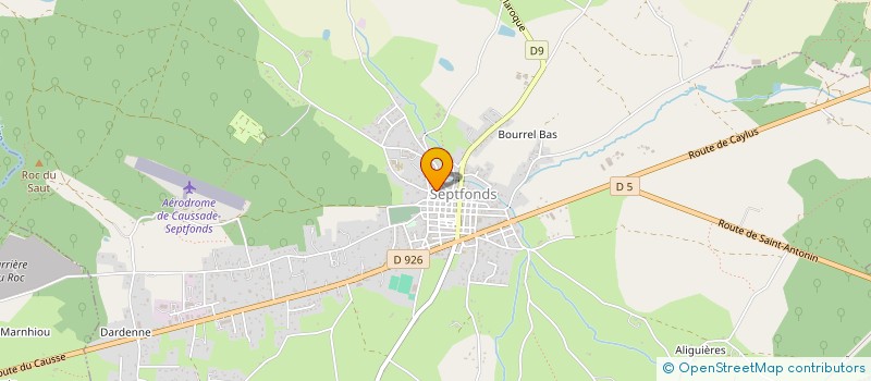 localisation de l'entreprise MONSIEUR THOMAS GANDOLFI  SEPTFONDS