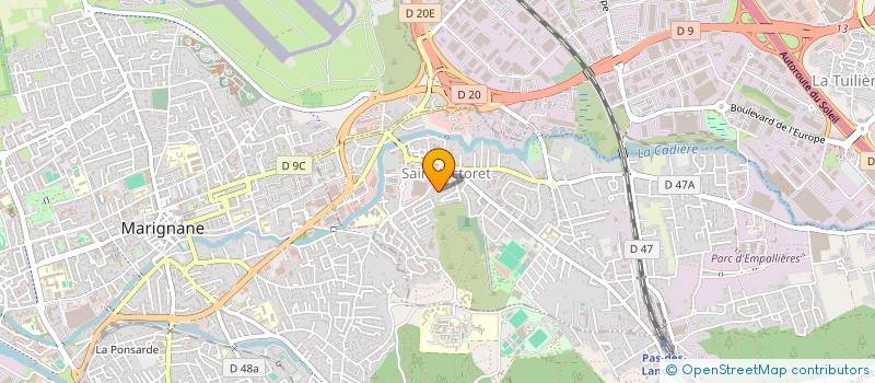 localisation de l'entreprise MONSIEUR THOMAS GARCIA  SAINT-VICTORET