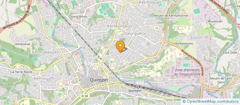 localisation de l'entreprise MONSIEUR THOMAS GARDNER-ROBERTS à QUIMPER