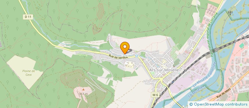 localisation de l'entreprise MONSIEUR THOMAS GASPARI  ARS-SUR-MOSELLE