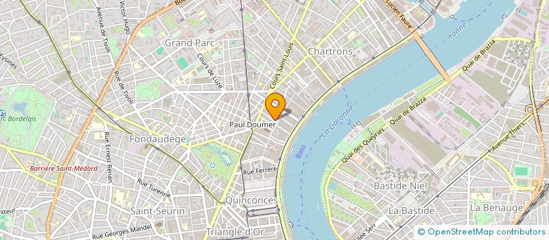 localisation de l'entreprise MONSIEUR THOMAS GASTON  BORDEAUX