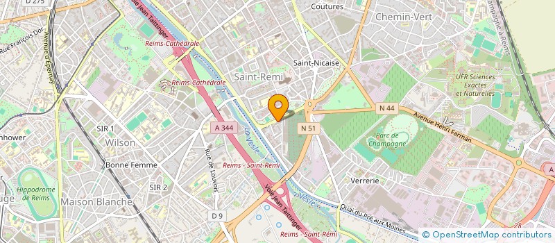 localisation de l'entreprise MONSIEUR THOMAS GAUDEFROY  REIMS