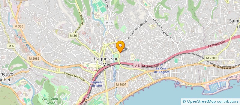 localisation de l'entreprise MONSIEUR THOMAS GAUDIN  CAGNES-SUR-MER