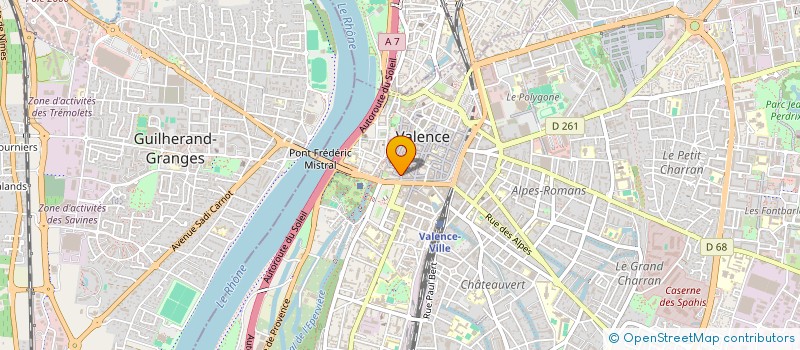 localisation de l'entreprise MONSIEUR THOMAS GAULIER à VALENCE