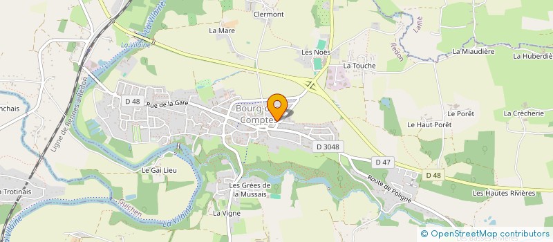 localisation de l'entreprise MONSIEUR THOMAS GAUTHIER  BOURG-DES-COMPTES