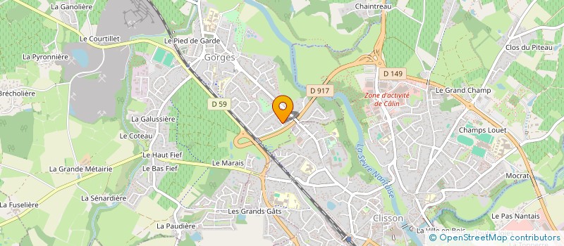 localisation de l'entreprise MONSIEUR THOMAS GAUTHIER  GORGES