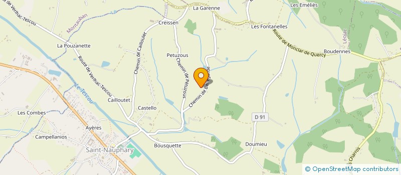 localisation de l'entreprise MONSIEUR THOMAS GAVEAU  SAINT-NAUPHARY