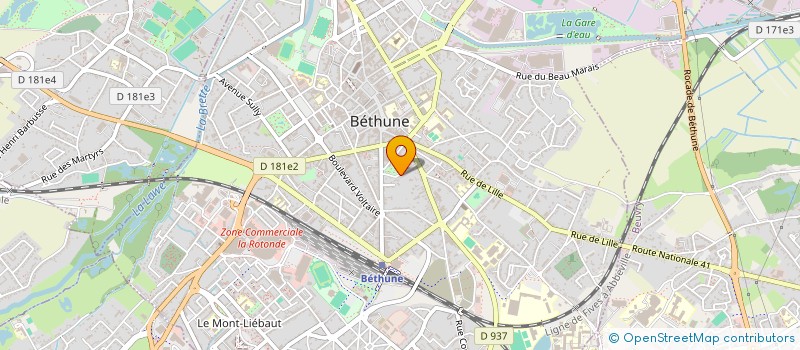 localisation de l'entreprise MONSIEUR THOMAS GAVELLE à BETHUNE