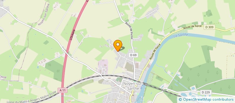 localisation de l'entreprise MONSIEUR THOMAS GAVET  NOYEN-SUR-SARTHE