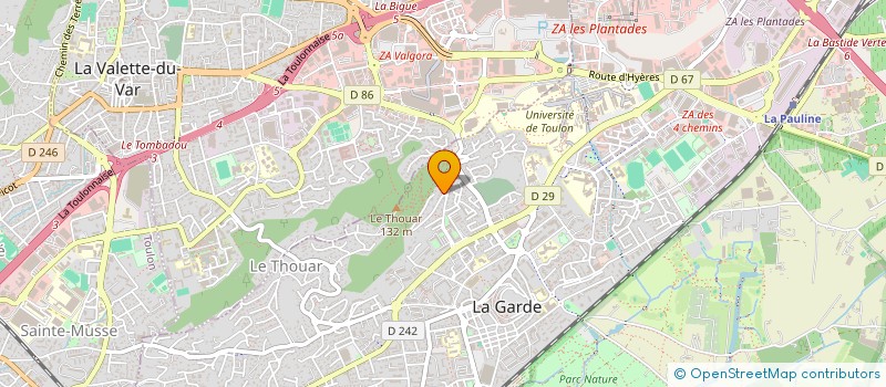 localisation de l'entreprise MONSIEUR THOMAS GAYRAL à LA GARDE