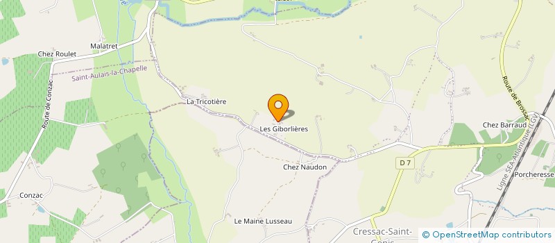 localisation de l'entreprise MONSIEUR THOMAS GENAUD  COTEAUX-DU-BLANZACAIS