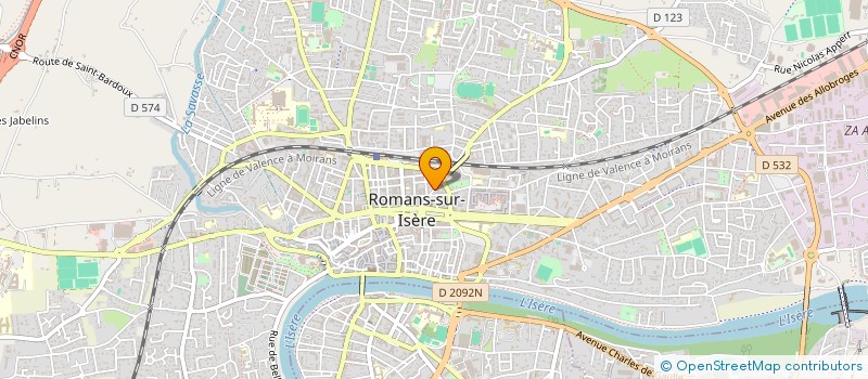 localisation de l'entreprise MONSIEUR THOMAS GENET  ROMANS-SUR-ISERE