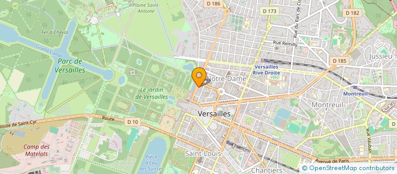 localisation de l'entreprise MONSIEUR THOMAS GEORGEON à VERSAILLES