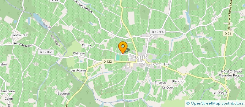 localisation de l'entreprise MONSIEUR THOMAS GEORGES à LUSSAC