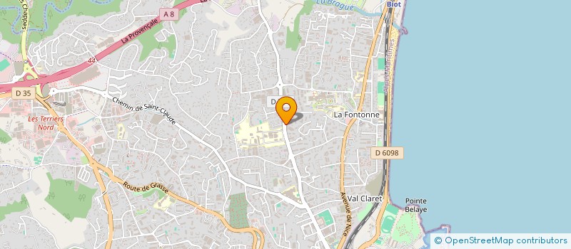 localisation de l'entreprise MONSIEUR THOMAS GEORGES HUARD  ANTIBES