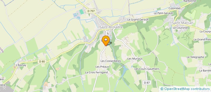 localisation de l'entreprise MONSIEUR THOMAS GERBE  SAINT-BROLADRE