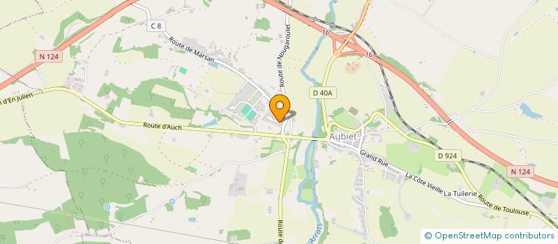 localisation de l'entreprise MONSIEUR THOMAS GERMAIN  AUBIET