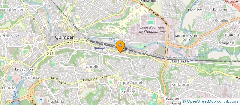 localisation de l'entreprise MONSIEUR THOMAS GHAZAL à QUIMPER