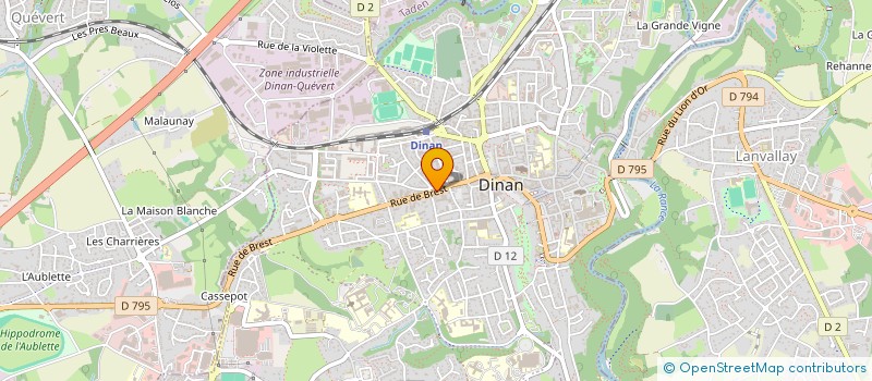 localisation de l'entreprise MONSIEUR THOMAS GICQUEL à DINAN
