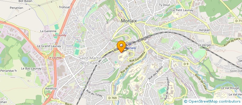 localisation de l'entreprise MONSIEUR THOMAS GILLAUX à MORLAIX