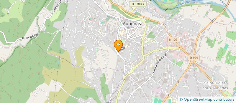 localisation de l'entreprise MONSIEUR THOMAS GIRARDET  AUBENAS