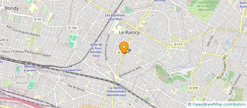 localisation de l'entreprise MONSIEUR THOMAS GIRAUD à LE RAINCY